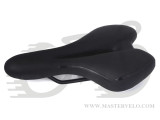 Седло Green Cycle GCS-2605, 280мм x 160мм, стальные рейлы, черное
